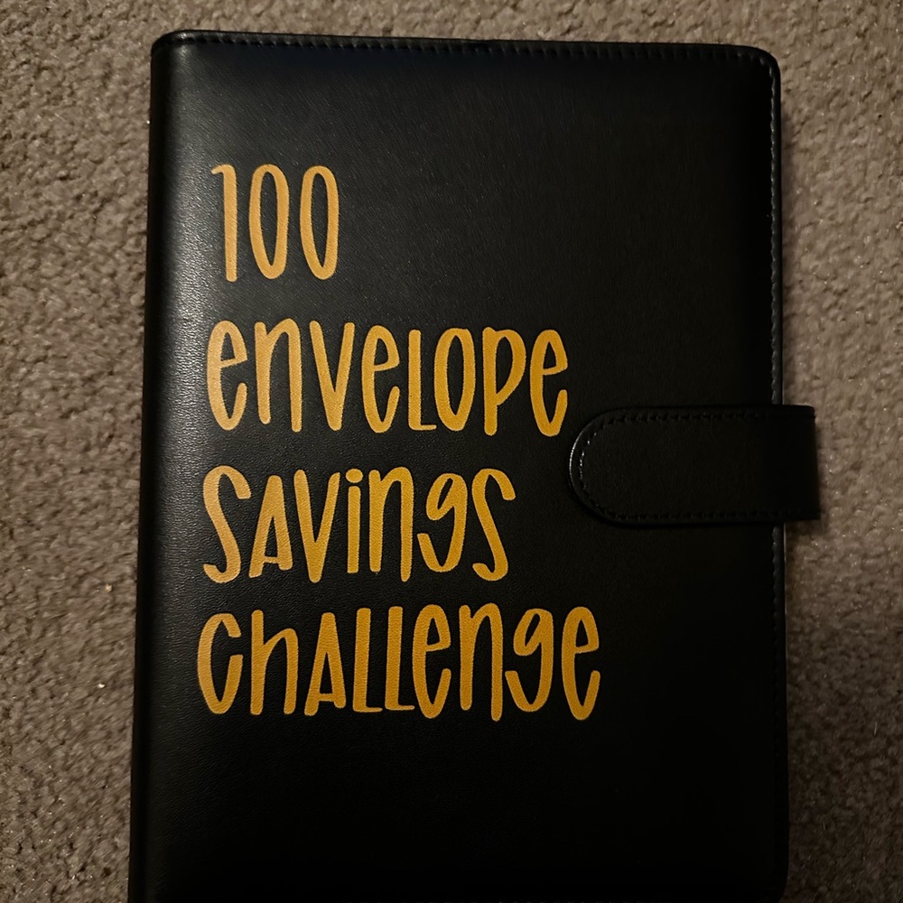 Black and Gold Savings Challenge Binder
